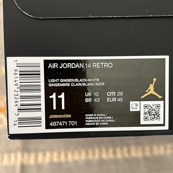 JORDAN 14 MID LIGHT GINGER - Picture 8 of 10